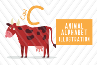 Animal Alphabet C for Cow: A Charming Font for Playful Brands