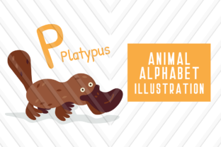 Animal Alphabet P for Platypus: A Playful Design Asset