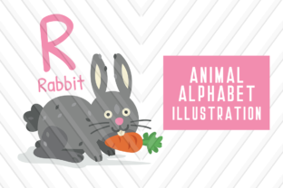 Animal Alphabet R for Rabbit: A Playful Font for Creative Projects