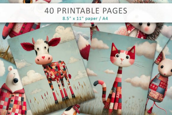 Charming Animal Illustrations for Creative Projects