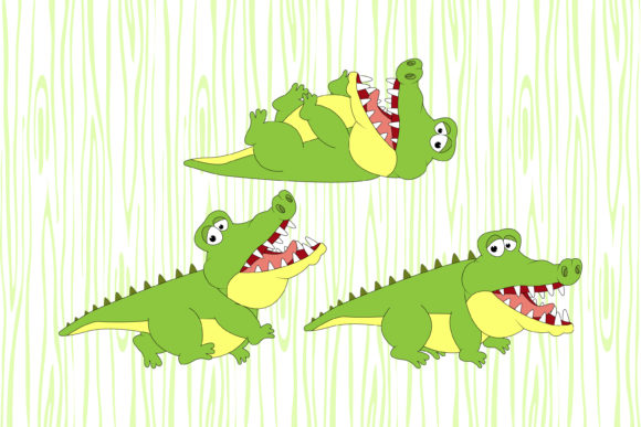 Cute Fat Crocodile Animal Cartoon: A Playful Design Asset