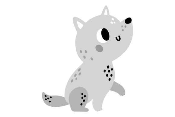 Cute Gray Puppy: Unlocking the Charm of the Funny Happy Wolf Animal