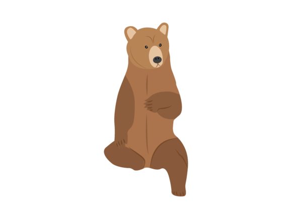 Honey Bear Sitting Animal: The Charming Design Asset for Modern Projects