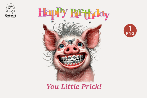Injecting Humor Into Your Brand: The Funny Birthday Pig PNG