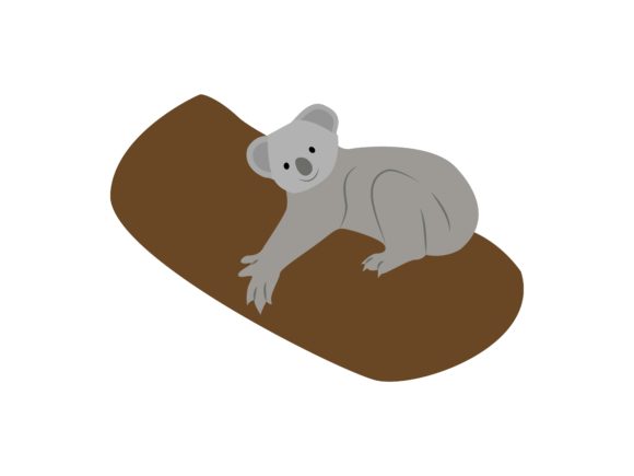 The Endearing Appeal of a Koala Sleeping Animal Illustration
