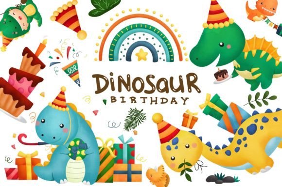 Watercolor Jurassic Animal Birthday Dino: Beyond the Invitation
