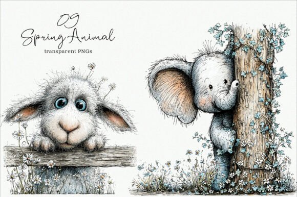 Watercolor Spring Animal Clipart: A Breath of Fresh Air for Your Designs