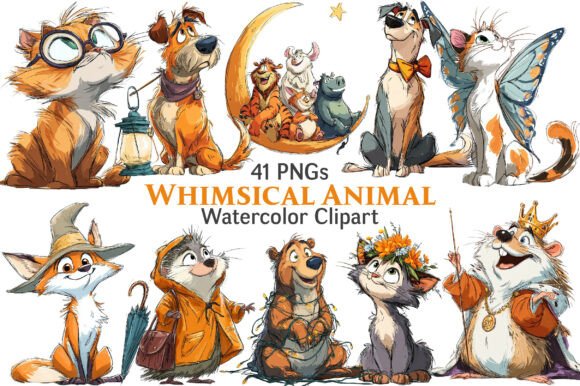 Whimsical Animal Clipart: A Creative Toolkit for Modern Projects